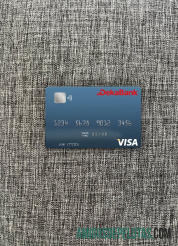 Alemanha Deka Bank Visa Card Photolook Frente amostra